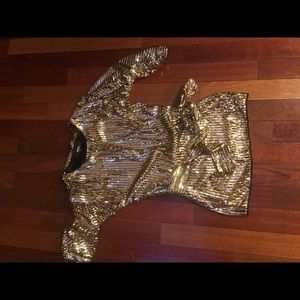 Gold Mini Dress